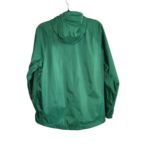 L.L. Bean Discovery Rain Jacket Zip-Up Windbreaker Packable Men's Size S Green - Picture 3 of 10